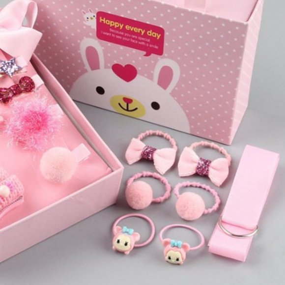 Charlize Kids Hair Accessories Gift Set Pink - Picture 4 of 4